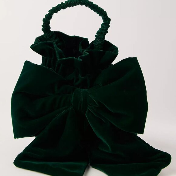 Belle Velvet Bow Bag - Picture 4 of 4